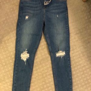 Topshop jamie ripped jeans